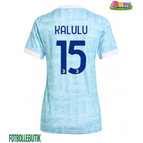 Juventus Pierre Kalulu #15 Bortatröja Kvinnor 2025-26 Kortärmad